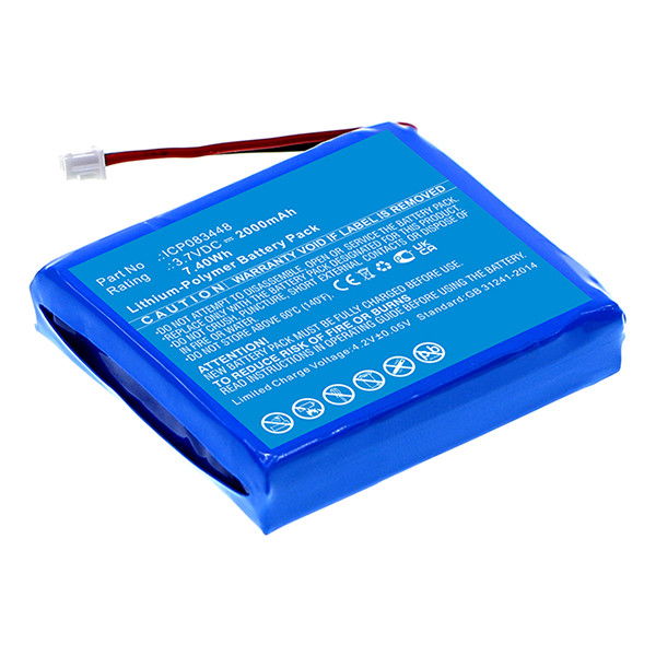 Stabo 083448 / ICP083448 accu (2000 mAh, 123accu huismerk)  AST00096 - 1