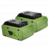 Starterkit: 2x GreenWorks G24B4 / 24V Max accu's (24 V, 5.0 Ah, 123accu huismerk) AGR00175 - 1
