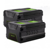 Starterkit: 2x GreenWorks G60B3 / 60V Max accu's (60 V, 3.0 Ah, 123accu huismerk) AGR00190 - 1