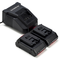 Starterset: 2x Bosch ProCORE 18V accu's + lader (18 V, 4.0 Ah, 123accu huismerk)  ABO00483