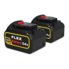 Starterset: 2x DeWalt DCB547-XJ / XR FlexVolt accu's (18V / 54V, 9.0Ah, 123accu huismerk)