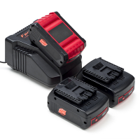 Starterset: 3x Bosch GBA 18V / 1600A002U5 accu's + lader (18 V, 5.0 Ah, 123accu huismerk) ABO00383