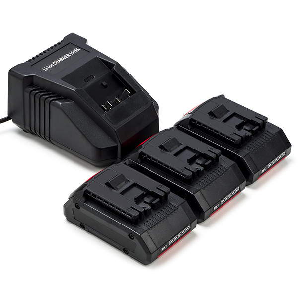 Starterset: 3x Bosch ProCORE 18V accu's + lader (18 V, 4.0 Ah, 123accu huismerk)  ABO00472 - 1