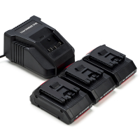Starterset: 3x Bosch ProCORE 18V accu's + lader (18 V, 4.0 Ah, 123accu huismerk)  ABO00472
