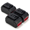Starterset: 3x Bosch ProCORE 18 V accu's (18 V, 8.0 Ah, 123accu huismerk)
