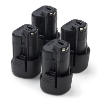 Starterset: 4x Bosch GBA 12V accu's (10.8V-12V, 1.5 Ah, 123accu huismerk)  ABO00424