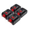 Starterset: 4x Bosch GBA 18V / 1600Z00037 accu's (18 V, 3.0 Ah, 123accu huismerk)
