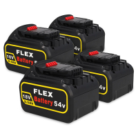 Starterset: 4x DeWalt DCB547-XJ / XR FlexVolt accu's (18V / 54V, 9.0Ah, 123accu huismerk) ADE01291