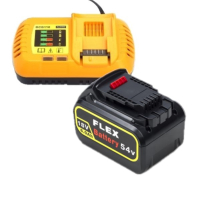 Starterset: DeWalt DCB546-XJ / XR FlexVolt accu + lader (18V / 54V, 6.0Ah, 123accu huismerk)  ADE01268