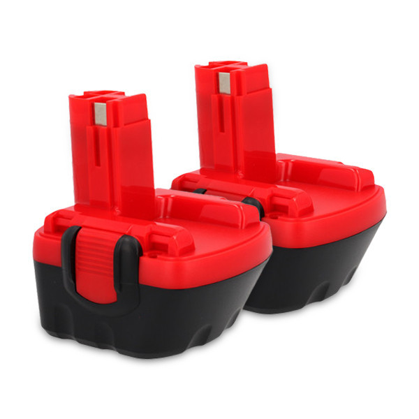 Startset: 2 stuks Bosch BAT043 accu's + lader (12 V, 2.0 Ah, Ni-MH, 123accu huismerk) ABO00082 - 2