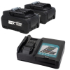 Startset: 2 stuks Makita BL4040 XGT / 40V Max / 191B26-6 accu's + oplader (40 V, 4.0 Ah, 123accu huismerk) AMA00888 - 1