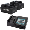 Startset: 2 stuks Makita BL4050F XGT / 40V Max / 191L47-8 accu's + oplader (40 V, 5.0 Ah, 123accu huismerk) AMA00891 - 1