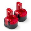 Startset: 2x Bosch BAT048 accu's (9.6 V, 1.5 Ah, 123accu huismerk)