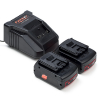 Startset: 2x Bosch GBA 18V / 1600A002U5 accu's + Lader (18 V, 5.0 Ah, 123accu huismerk)