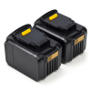 Startset: 2x DeWalt DCB184 XR Li-ion accu's (18 V, 6.0 Ah, 123accu huismerk)