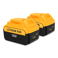 Startset: 2x DeWalt DCB184 XR Li-ion accu's (18 V, 6.0 Ah, 123accu huismerk) ADE01224