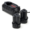 Startset: 2x Makita BL1013 / 196066-7 accu's + lader (10.8 V, 3.0 Ah, 123accu huismerk) AMA00834 - 1