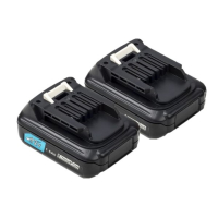Startset: 2x Makita BL1021B CXT / 197396-9 accu's (12 V, 1.5 Ah, 123accu huismerk) AMA00539