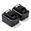 Startset: 2x Makita BL1041B CXT / 197406-2 accu's (12 V, 5.0 Ah, 123accu huismerk)