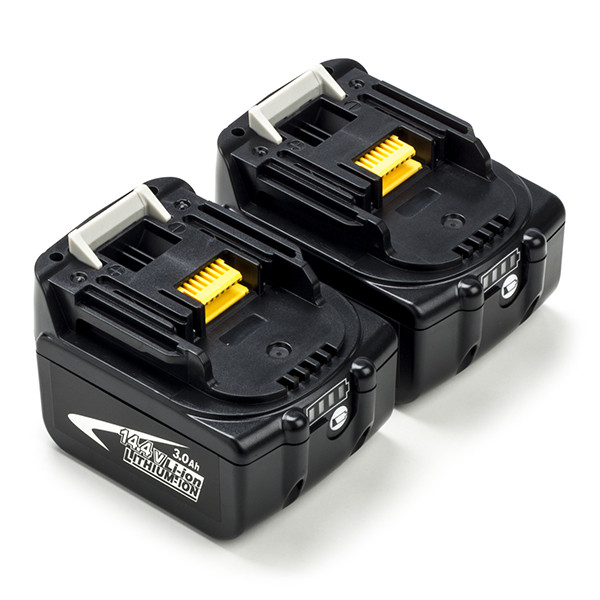 Startset: 2x Makita BL1430B / 14.4V LXT accu's (14.4 V, 3.0 Ah, 123accu huismerk)  AMA00667 - 1