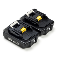 Startset: 2x Makita BL1815N / 18V LXT accu's (18 V, 1.5 Ah, 123accu huismerk)  AMA00647