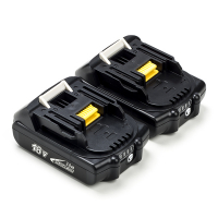 Startset: 2x Makita BL1820B / 18V LXT accu's (18 V, 2.0 Ah, 123accu huismerk)  AMA00659