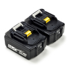 Startset: 2x Makita BL1830B / 18V LXT accu's (18 V, 3.0 Ah, 123accu huismerk)