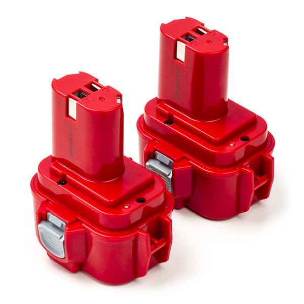Startset: 2x Makita PA09 / 9120 / 9133 / 9134 accu (9.6 V, 1.5 Ah, 123accu huismerk)  AMA00551 - 1