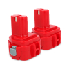 Startset: 2x Makita PA12 / 1220 / 1222 / 1233 / 1234 accu (12 V, 2.0 Ah, 123accu huismerk)