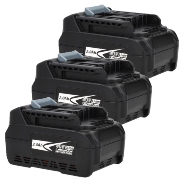 Startset: 3 stuks Makita BL4020 XGT / 40V Max / 191L29-0 accu's (40 V, 2.0 Ah, 123accu huismerk) AMA00763 - 1