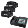 Startset: 3 stuks Makita BL4025 XGT / 40V Max / 191B36-3 accu's + oplader (40 V, 2.5 Ah, 123accu huismerk) AMA00886 - 1