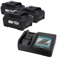 Startset: 3 stuks Makita BL4040 XGT / 40V Max / 191B26-6 accu's + oplader (40 V, 4.0 Ah, 123accu huismerk) AMA00889
