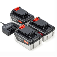 Startset: 3x Black+Decker BL4018-XJ accu's + lader (18 V, 4.0 Ah, 123accu huismerk)  ABL00456