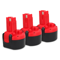 Startset: 3x Bosch BAT048 accu (9.6 V, 1.5 Ah, 123accu huismerk) ABO00371