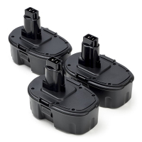 Startset: 3x DeWalt 18V XRP / DE9095 accu's (18 V, 1.5 Ah, 123accu huismerk)  ADE01255