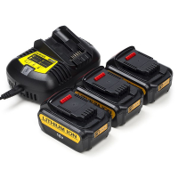 Startset: 3x DeWalt DCB182 XR Li-ion accu's + lader (18 V, 4.0 Ah, 123accu huismerk)  ADE00941