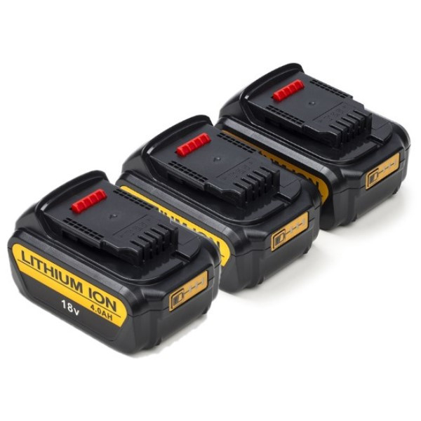 Startset: 3x DeWalt DCB182 XR Li-ion accu's (18 V, 4.0 Ah, 123accu huismerk)  ADE00573 - 1