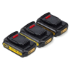 Startset: 3x DeWalt DCB183 XR Li-ion accu's (18 V, 1.5 Ah, 123accu huismerk)