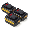 Startset: 3x DeWalt DCB184 XR Li-ion accu's (18 V, 5.0 Ah, 123accu huismerk)