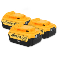 Startset: 3x DeWalt DCB184 XR Li-ion accu's (18 V, 5.0 Ah, 123accu huismerk) ADE01206