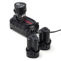 Startset: 3x Makita BL1013 / 196066-7 accu's + lader (10.8 V, 2.0 Ah, 123accu huismerk)  AMA00630