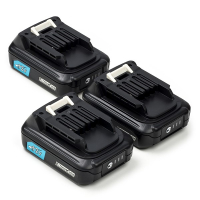 Startset: 3x Makita BL1021B CXT / 197396-9 accu's (12 V, 2.5 Ah, 123accu huismerk)  AMA00796