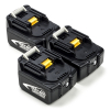 Startset: 3x Makita BL1430B / 14.4V LXT accu's (14.4 V, 4.0 Ah, 123accu huismerk)