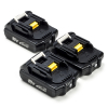 Startset: 3x Makita BL1815N / 18V LXT accu's (18 V, 1.5 Ah, 123accu huismerk) AMA00670 - 1
