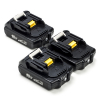 Startset: 3x Makita BL1820B / 18V LXT accu's (18 V, 2.0 Ah, 123accu huismerk) AMA00678 - 1