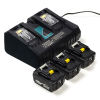 Startset: 3x Makita BL1840B / 18V LXT accu's + duolader (18 V, 4.0 Ah, 123accu huismerk) AMA00710 - 1