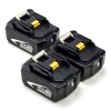 Startset: 3x Makita BL1840B / 18V LXT accu's (18 V, 4.0 Ah, 123accu huismerk)