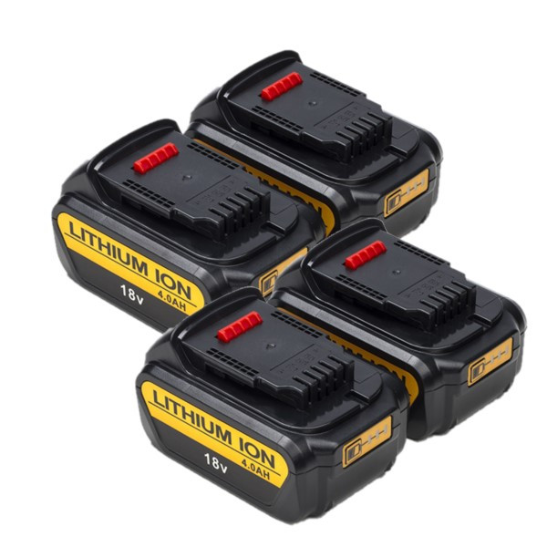 Startset: 4x DeWalt DCB182 XR Li-ion accu's (18 V, 4.0 Ah, 123accu huismerk)  ADE00949 - 1