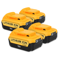 Startset: 4x DeWalt DCB182 XR Li-ion accu's (18 V, 4.0 Ah, 123accu huismerk) ADE00949