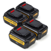 Startset: 4x DeWalt DCB184 XR Li-ion accu's (18 V, 5.0 Ah, 123accu huismerk)